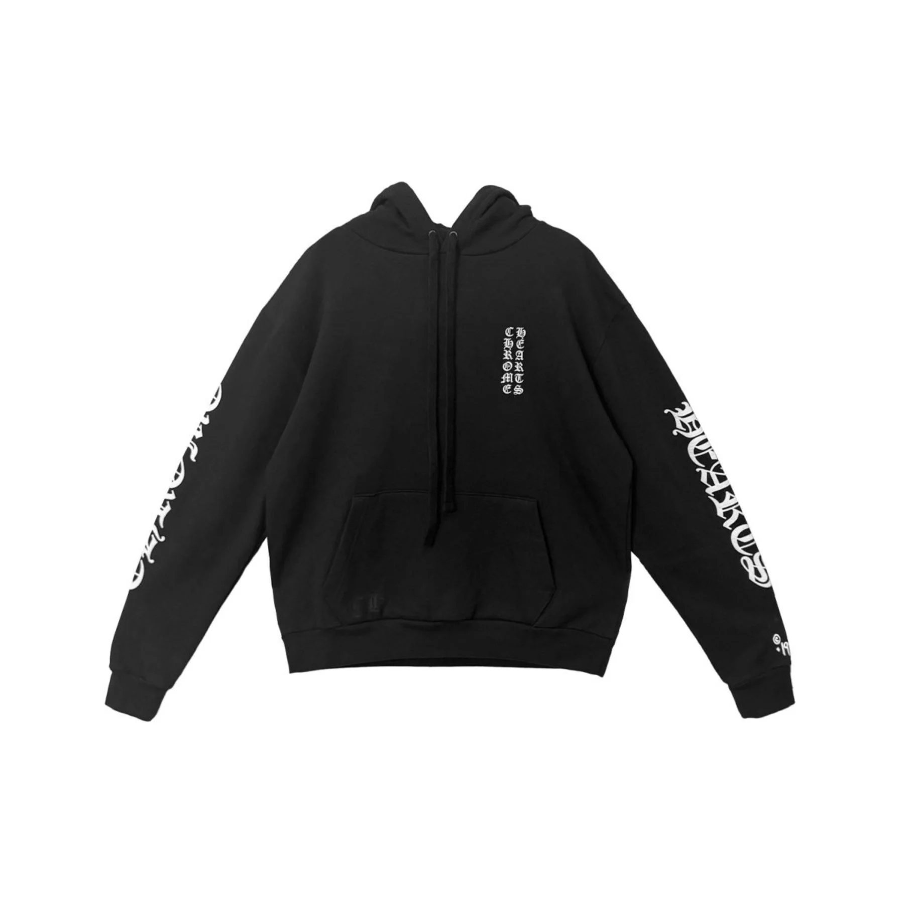 Chrome Hearts 1988 Vertical Logo Black Pullover Hoodie Chrome Hearts 1988 Vertical Logo Black Pullover Hoodie