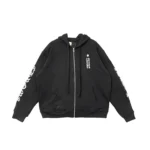 Chrome Hearts Script Logo Classic Zip Up Hoodie