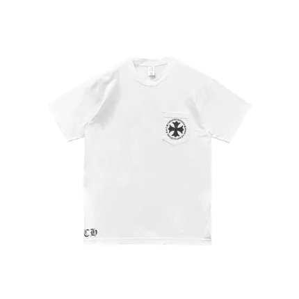 Chrome Hearts White Cross Script Logo Short Sleeve Tee