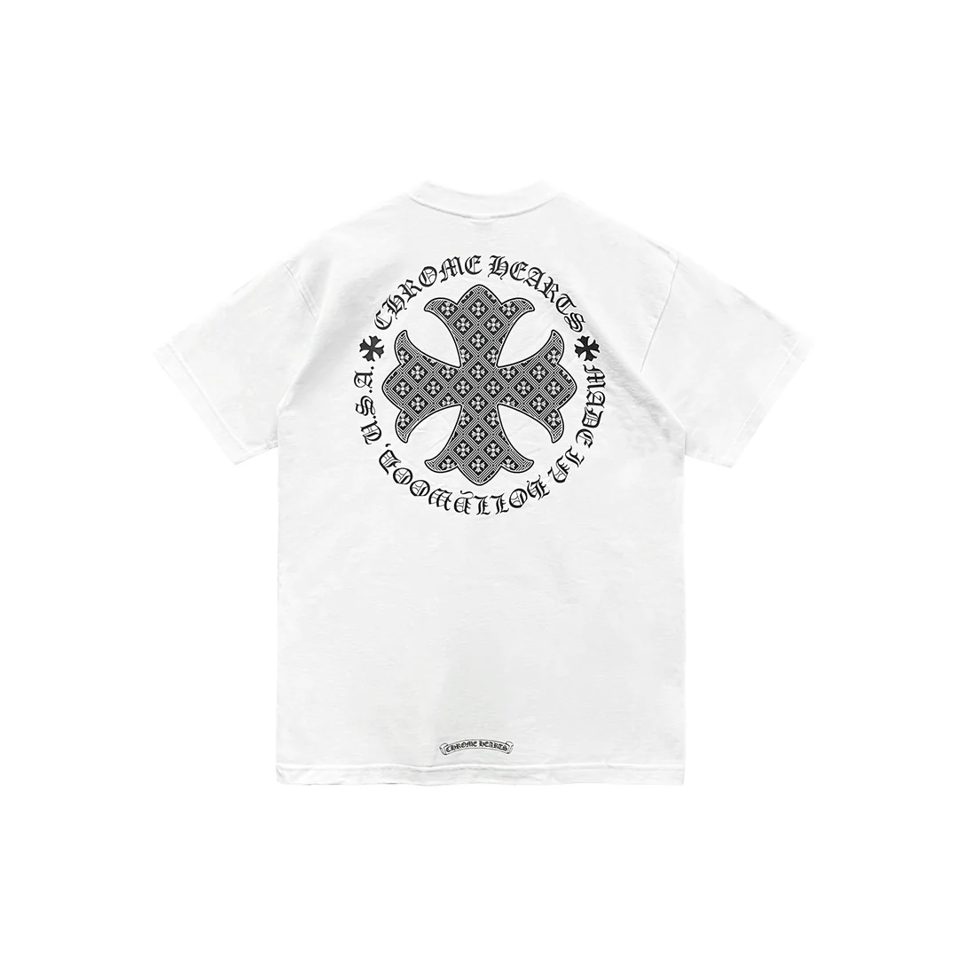 Chrome Hearts White Cross Script Logo Short Sleeve Tee Chrome Hearts White Cross Script Logo Short Sleeve Tee