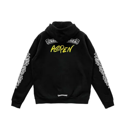 Chrome Hearts Aspen Exclusive Floral Sleeve Zip Up Hoodie