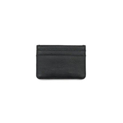 Chrome Hearts Black Leather Card Holder