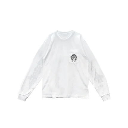 Chrome Hearts Las Vegas Exclusive Horseshoe White Long Sleeve Tee