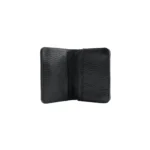 Chrome Hearts Black Silver Scroll Folded Cardholder