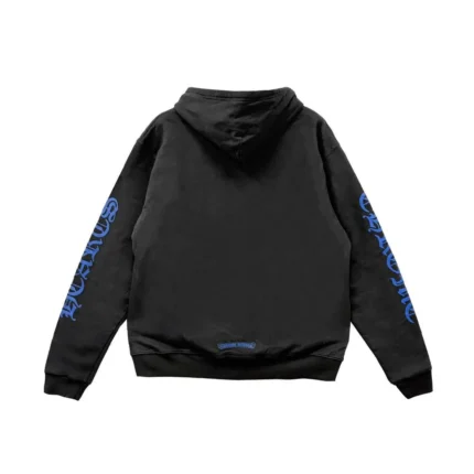 Chrome Hearts Blue Script Thermal Zip Up Hoodie