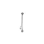 Chrome Hearts Silver Dice Drop Earring
