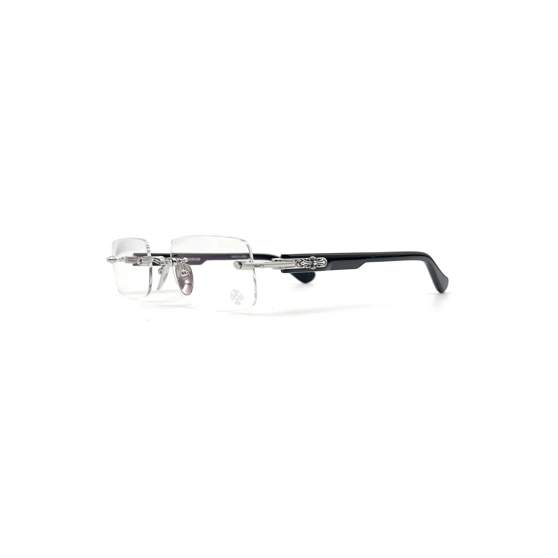 Chrome Hearts DEEP I BK/SS Glasses Frame Chrome Hearts DEEP I BK/SS Glasses Frame