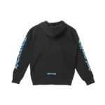 Chrome Hearts Blue Script Zip Up Hoodie