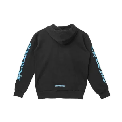 Chrome Hearts Blue Script Zip Up Hoodie