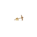 Chrome Hearts 22K Gold Cross Earring Stud
