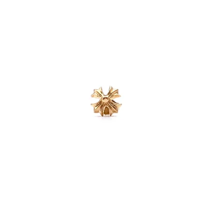 Chrome Hearts 22K Gold Cross Earring Stud