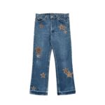 Chrome Hearts Levi's 517 Star Leather Jeans