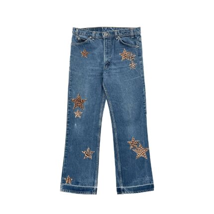 Chrome Hearts Levi's 517 Star Leather Jeans