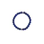Chrome Hearts 6mm Silver Cross Blue Bead Bracelet