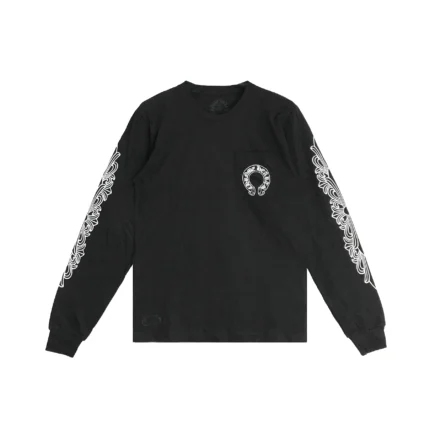 Chrome Hearts Aspen Exclusive Horseshoe Logo Long Sleeve T-Shirt Tee
