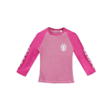 Chrome Hearts Baby Pink Dagger Script Logo Mid Sleeve T-shirt