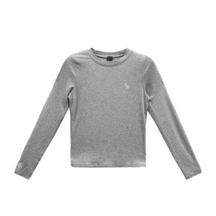 Chrome Hearts Bad Seed CH Embroidered Grey Long Sleeve T-shirt