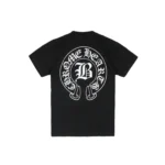 Chrome Hearts Bella Hadid Horseshoe Logo Short Sleeve T-Shirt