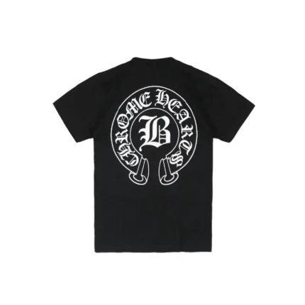 Chrome Hearts Bella Hadid Horseshoe Logo Short Sleeve T-Shirt