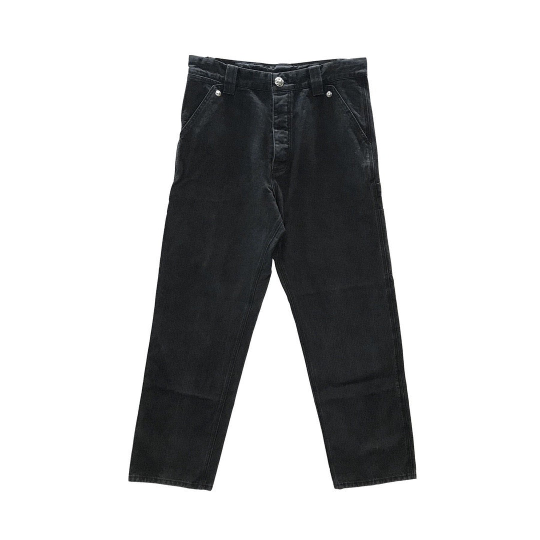 chrome-hearts-black-carpenter-pants-5776188.jpg Chrome Hearts Black Carpenter Pants - Image 1