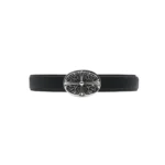 Chrome Hearts Silver Oval Keeper Cross Belt