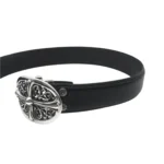 Chrome Hearts Silver Oval Keeper Cross Belt