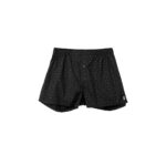 Chrome Hearts Black Tonal Monogram Cross Pattern Shorts
