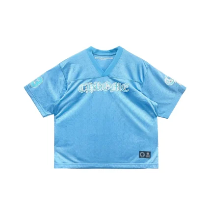 Chrome Hearts Blue Script Logo Short Sleeve Tee