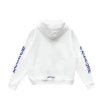Chrome Hearts Blue Scroll White Zip Up Hoodie