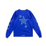 Chrome Hearts Blue Star Logo With Pocket Long Sleeve Tee