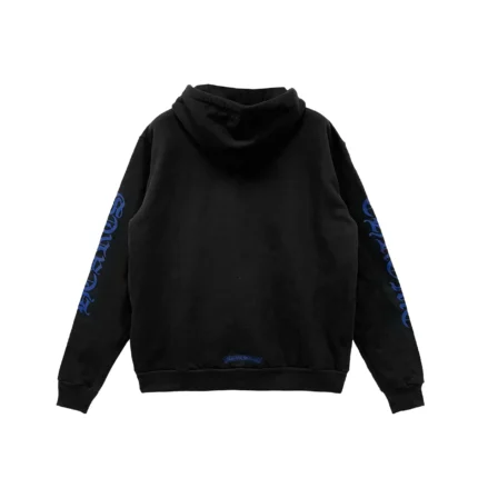 Chrome Hearts Blue Vertical Script Logo Pullover Hoodie