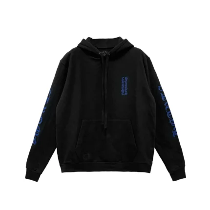 Chrome Hearts Blue Vertical Script Logo Pullover Hoodie