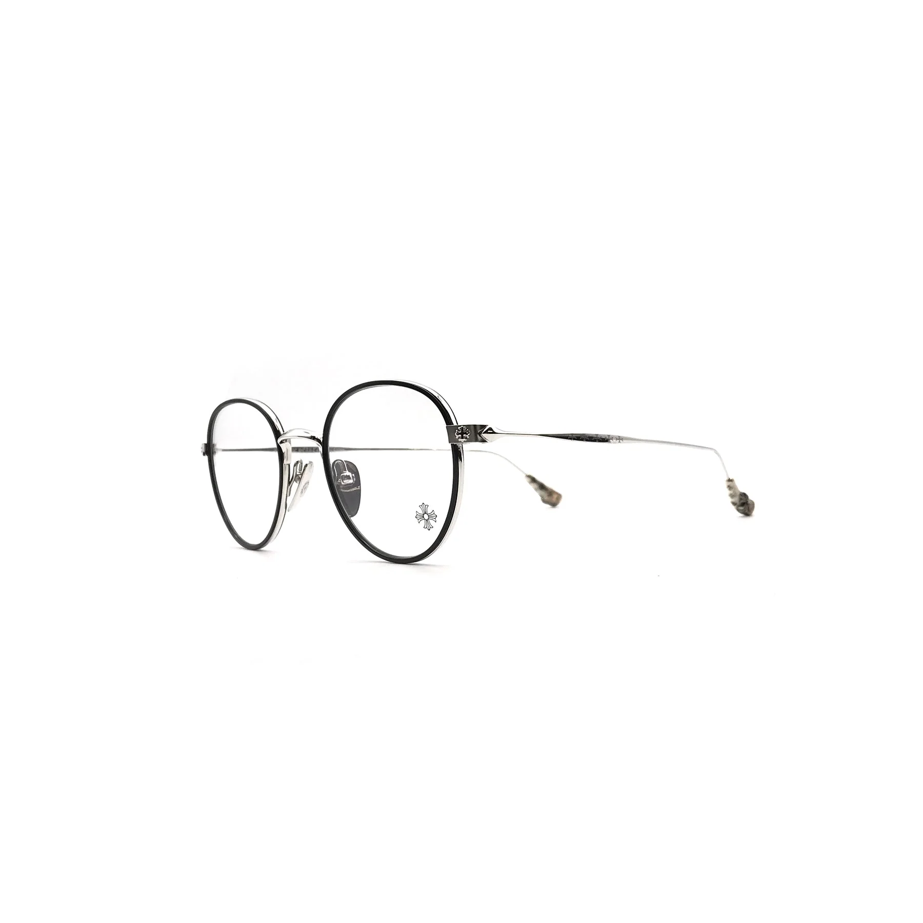 Chrome Hearts Bone Prone IV BK/SS Glasses Frame Chrome Hearts Bone Prone IV BK/SS Glasses Frame