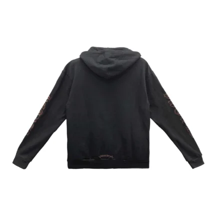 Chrome Hearts Brown Glitter 1988 Zip Up Hoodie
