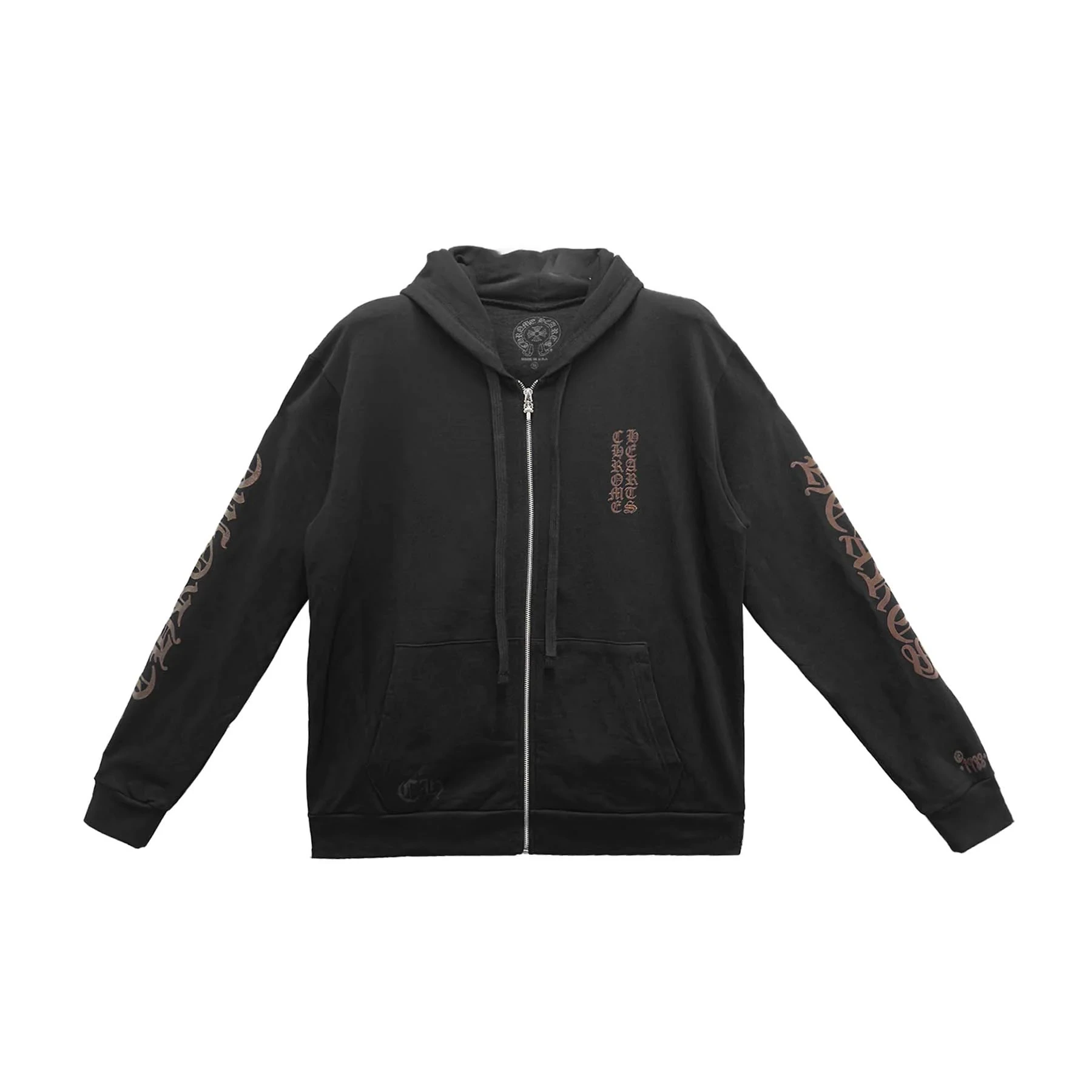 Chrome Hearts Brown Glitter 1988 Zip Up Hoodie Chrome Hearts Brown Glitter 1988 Zip Up Hoodie