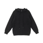 Chrome Hearts Cashmere Leather Cross Logo Hoodie