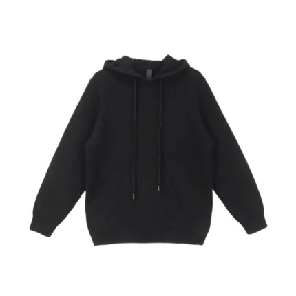 Chrome Hearts Cashmere Leather Cross Logo Hoodie