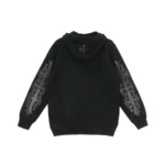 Chrome Hearts Cashmere Leather Cross Logo Hoodie