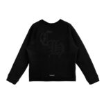 Chrome Hearts CH Logo Cross Leather Patch Black Sweatshirt