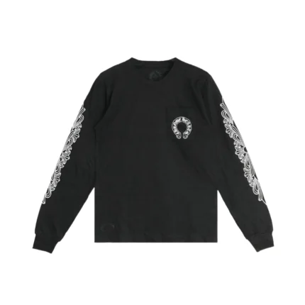 Chrome Hearts Classic Horseshoe Logo Long Sleeve T-shirt