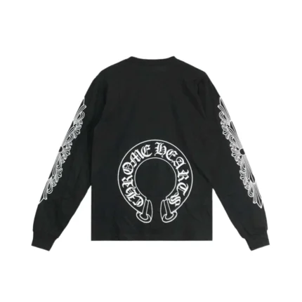 Chrome Hearts Classic Horseshoe Logo Long Sleeve T-shirt