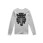 Chrome Hearts Dagger Grey Waffle Thermal Long Sleeve Shirt