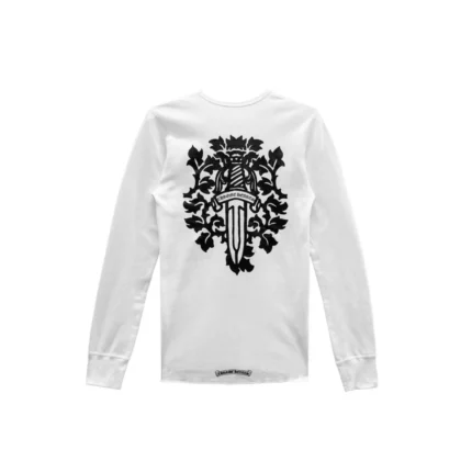 Chrome Hearts Dagger White Waffle Thermal Long Sleeve Tee
