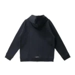 Chrome Hearts Dark Navy With Red Triple Cross Logo Zip Up Hoodie