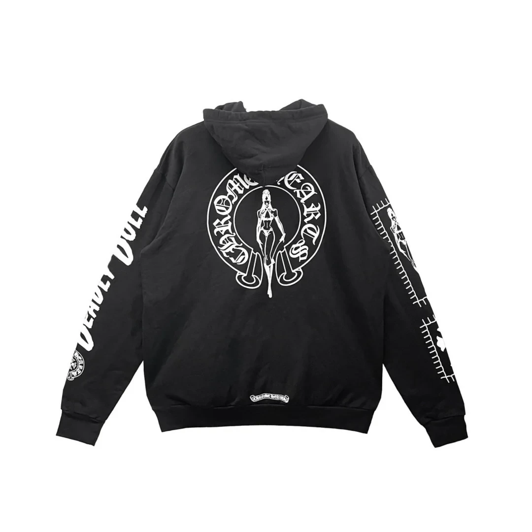 Chrome Hearts Deadly Doll Comic Horseshoe Hoodie Chrome Hearts Deadly Doll Comic Horseshoe Hoodie