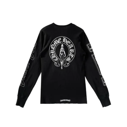 Chrome Hearts Deadly Doll Horseshoe Waffle Thermal Long Sleeve T-Shirt Tee