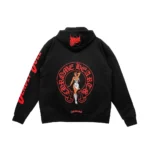 Chrome Hearts Deadly Doll Red Horseshoe Logo Pullover Hoodie