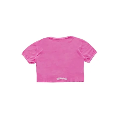 Chrome Hearts Dipped in Pink Cropped Tee