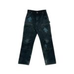 Chrome Hearts F&F Faded Double Knee Canvas Carpenter Pants