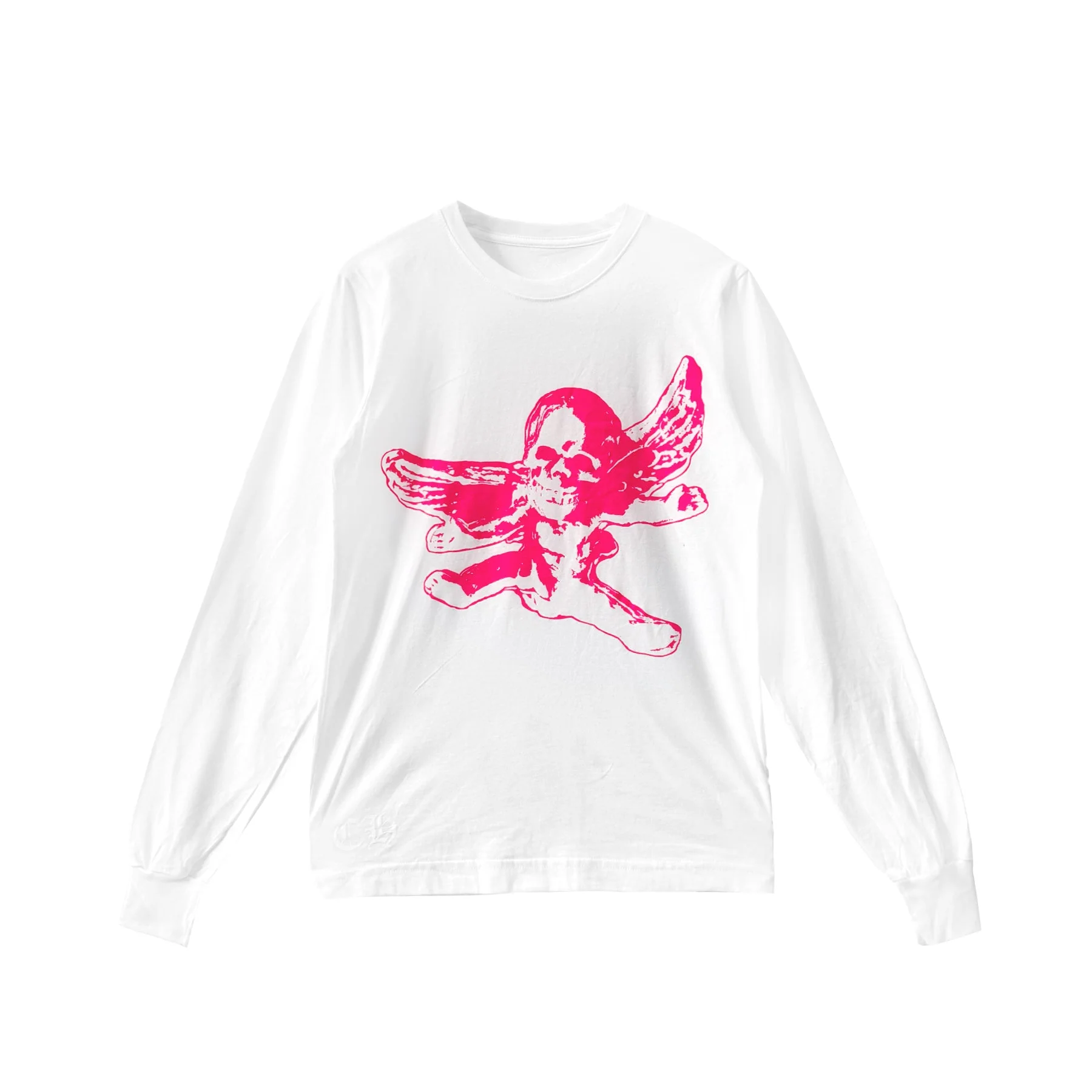 Chrome Hearts Foti White Long Sleeve T-Shirt Tee Chrome Hearts Foti White Long Sleeve T-Shirt Tee